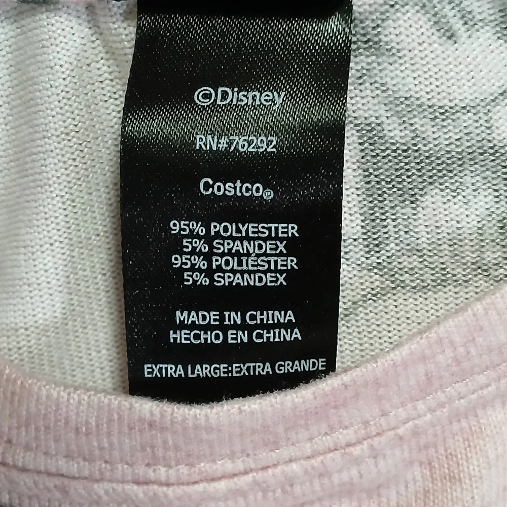 Disney Women Sleepwear XL‎ Pink Graphic Print Mickey Mouse Pajama Top - Picture 7 of 8